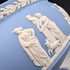 英國復古 Wedgwood Jasperware 脚座大型碗 淺藍色